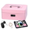 Portable Safe Box Secure Money, Jewelry & Cards with a Lock and Security Code for Travel