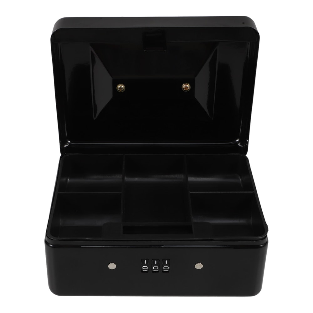 Heavy Duty Iron Safe with Password Lock and Removable Tray Large Capacity Money Box for Home, Office, and Hotel Storage