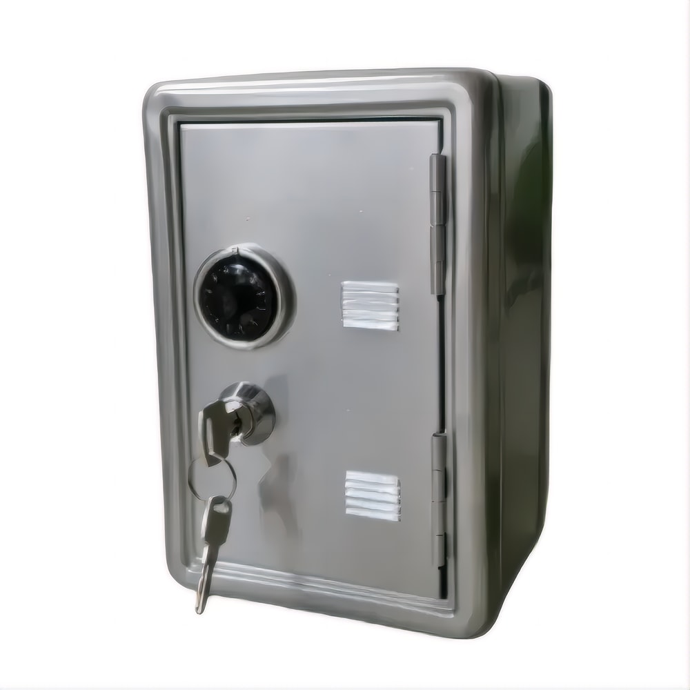 Mini Metal Safe For Household Car Vertical Piggy Bank Key Insurance Cabinet 5