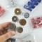 Colourful Portable Coin Clip Organizer Transparent Japanese Currency Sorting Wallet 3