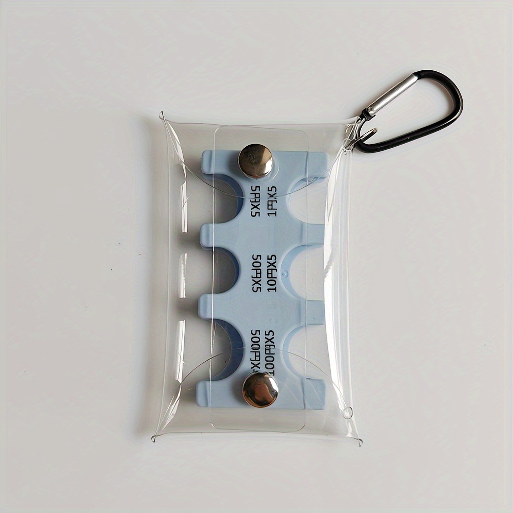 Colourful Portable Coin Clip Organizer Transparent Japanese Currency Sorting Wallet 8