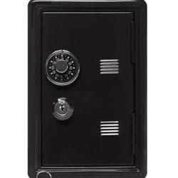 mini metal safe insurance box vertical household & car safe, desktop piggy bank with key lock