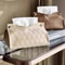 Geometric Texture Tissue Box for Living Room or Bathroom, Light Luxury Toilet Paper Holder & Household Storage Solution