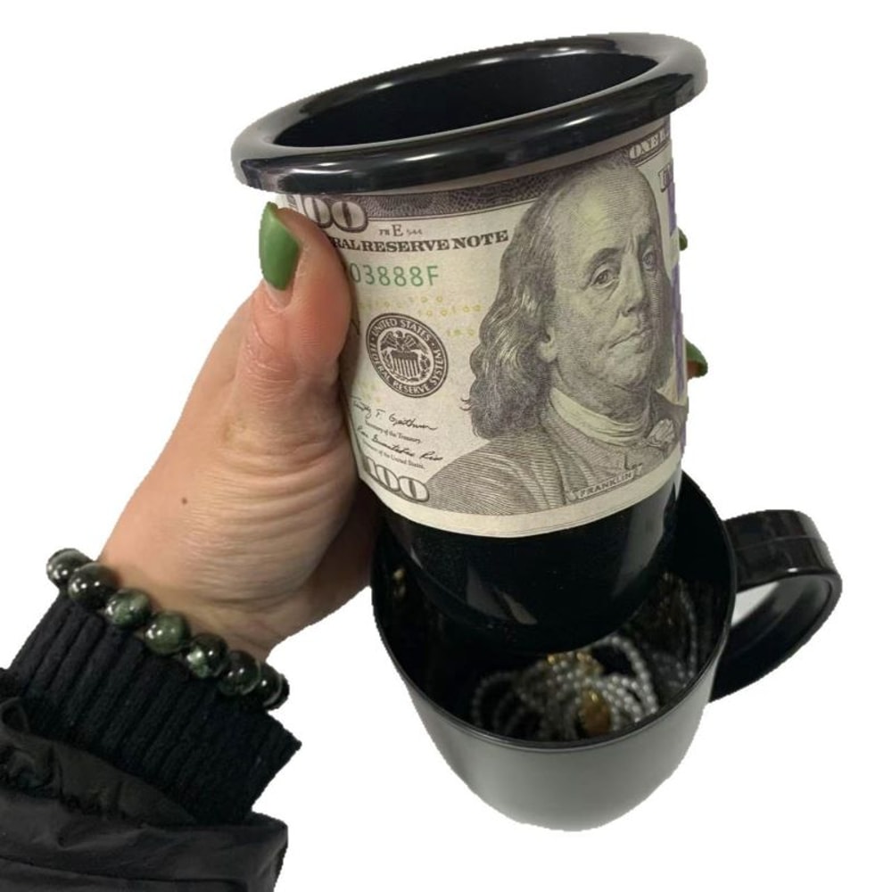 Portable Double Safe Water Cup with Hidden Compartment Travel & Outdoor Medicine Storage Case