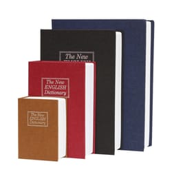 dictionary book safe hidden key and money storage safe box for cash, jewelry, coins, and valuables
