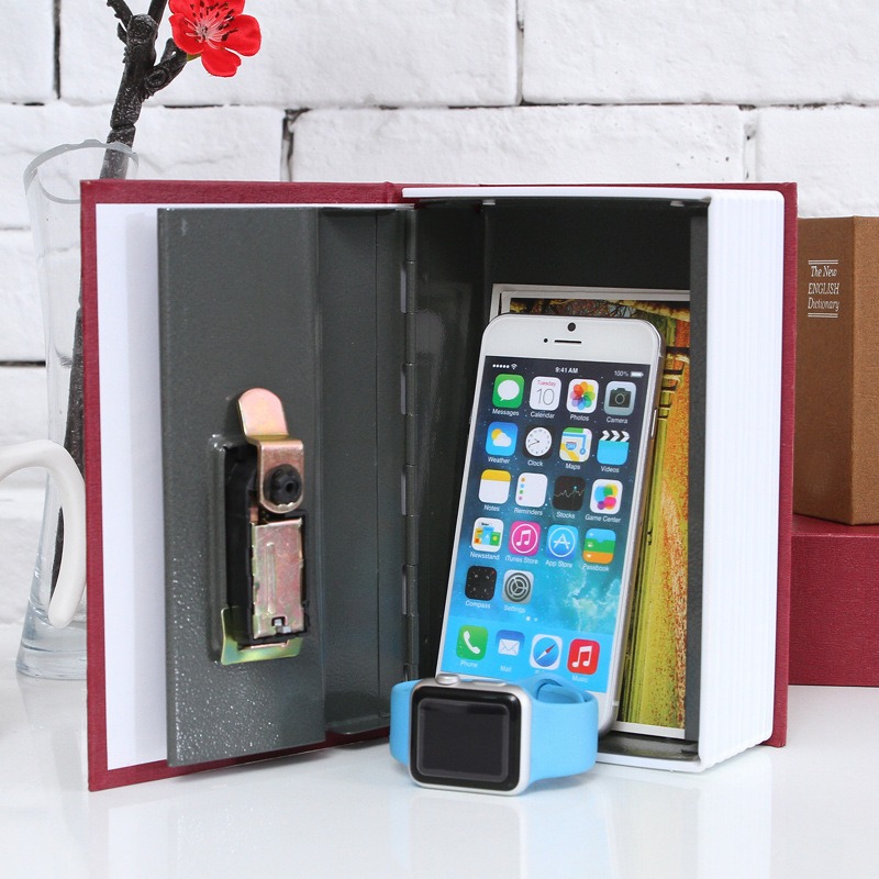 Dictionary Book Safe Hidden Key And Money Storage Safe Box For Cash Jewelry Coins And Valuables 2
