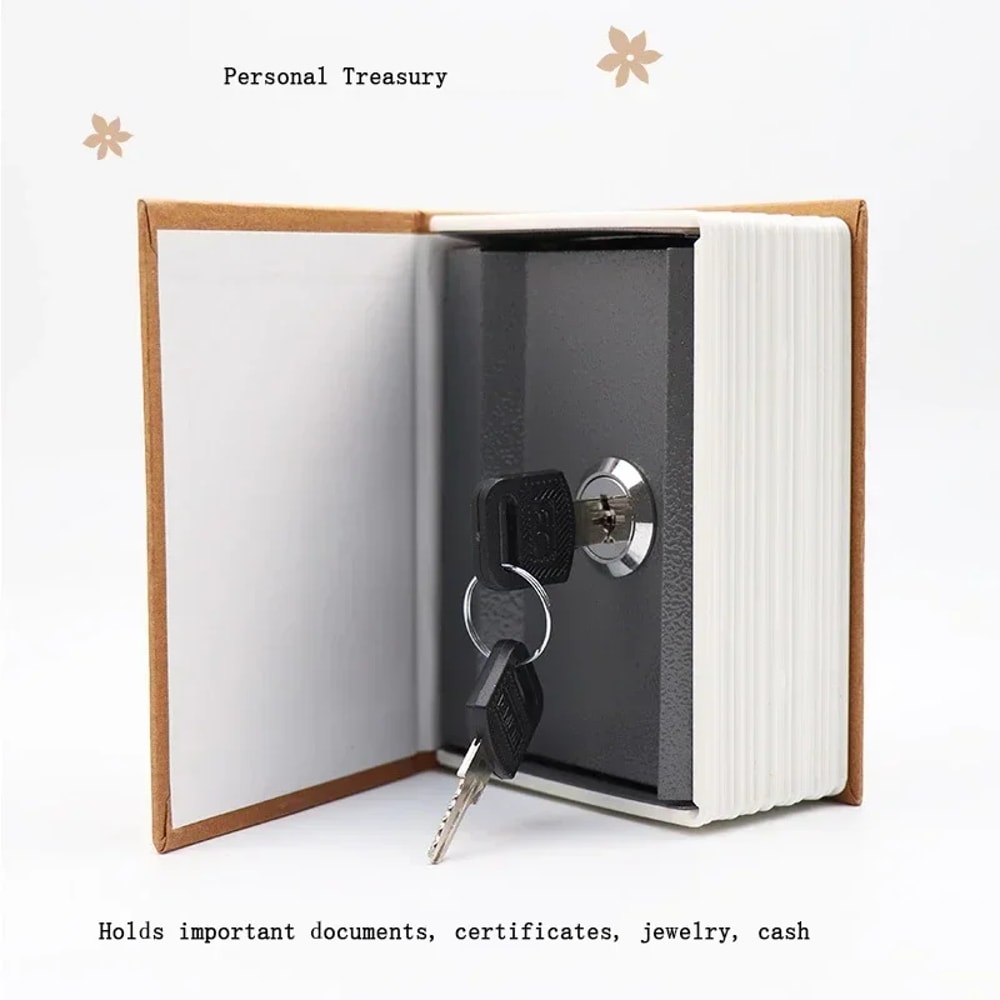 Dictionary Book Safe Hidden Key And Money Storage Safe Box For Cash Jewelry Coins And Valuables 5
