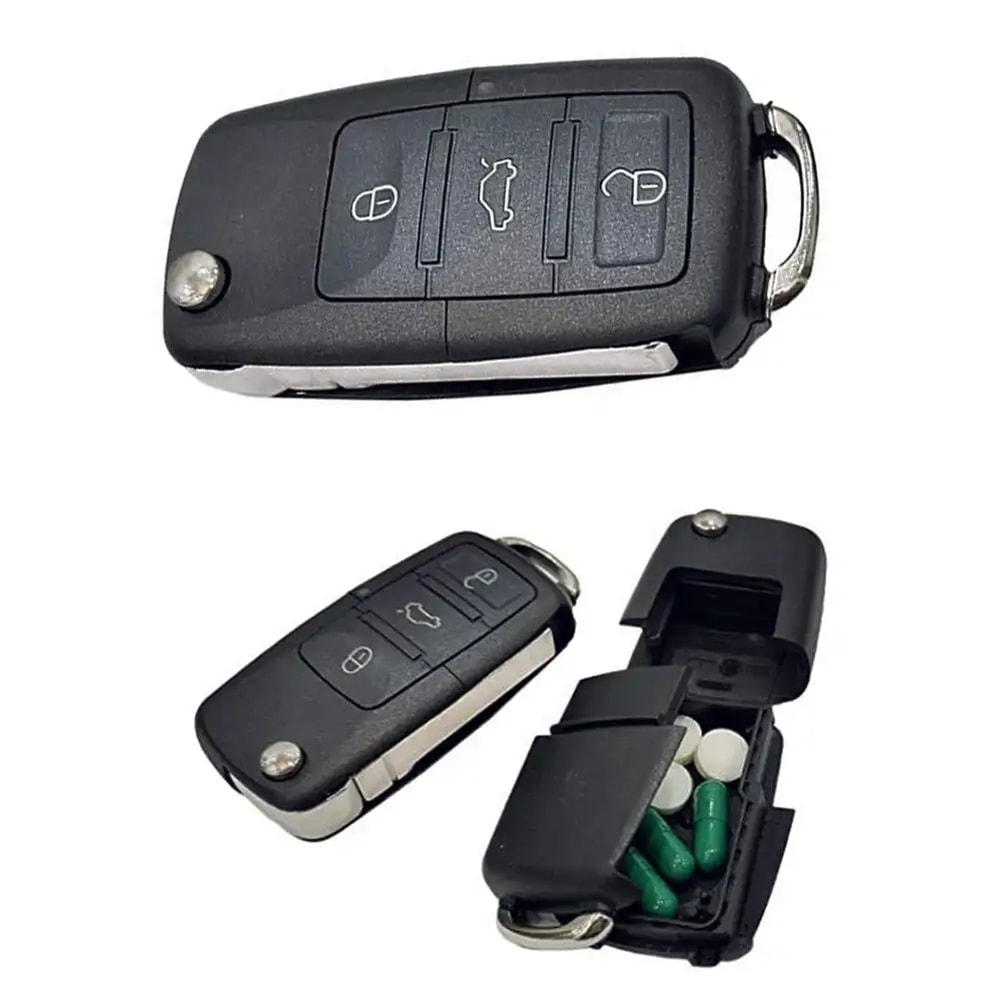 Hidden Key Safe Car Key Fob Secret Stash Box With Mini Hidden Compartment 2