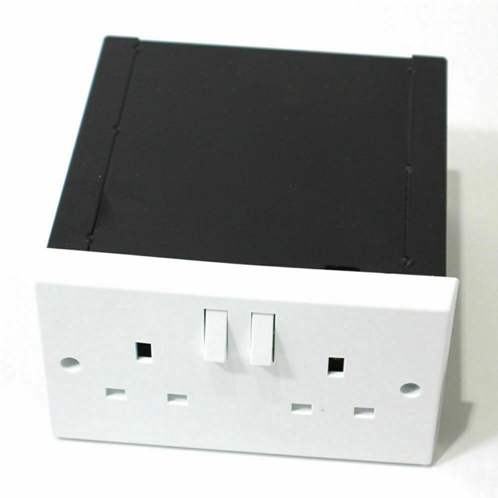 Hidden Wall Safe Outlet Diversion Box Secure Fake Socket Stash Storage
