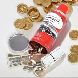 hidden storage safe box waterproof metal secret money container for travel cash jewelry