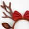 Christmas Antler Headbands for Women Cute Deer Horn Hairpins for Holiday Festivities