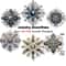 Christmas Snowflake Ornaments Acrylic Snowflake Tree Decorations for Xmas & New Year