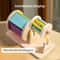Montessori Wooden Spinning Drum Baby Toy for Early Development and Sensory Play