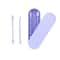 Reusable Silicone Ear Swabs with Case Double-Headed Ear Cleaning Buds for Makeup & Personal Care