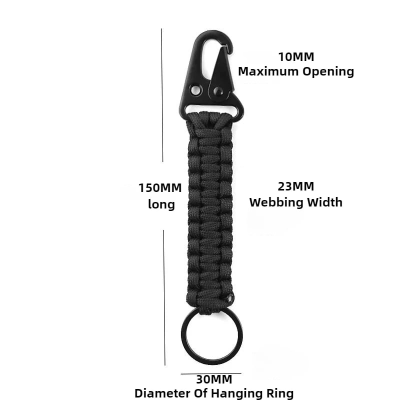 Tactical Paracord Survival Bracelet Wrist Strap Outdoor Gear Keychain Camping Accessory 1
