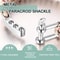 Adjustable Paracord Bracelet Shackle Buckle Metal U Shackle Clip For Survival Gear Accessories 1