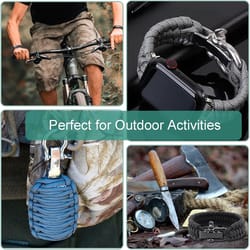 adjustable paracord bracelet shackle buckle metal u shackle clip for survival gear accessories