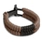 Adjustable Paracord Bracelet for Men & Women Fashionable Survival Wristband with Core Rope & Metal Buckle for Outdoor