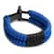 Adjustable Paracord Bracelet for Men & Women Fashionable Survival Wristband with Core Rope & Metal Buckle for Outdoor