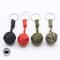 Tactical Paracord Keychain with Steel Ball Monkey Fist Pendant for Outdoor Survival & Self Defense