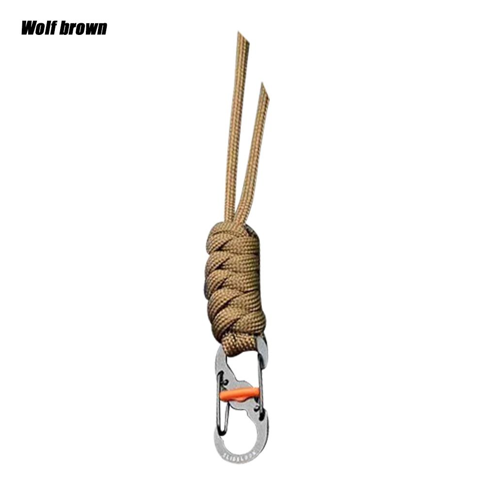 Handmade Snake Knot Paracord Keychain Durable Survival Rope Key Chain for Outdoor Adventures & Camping Gifts