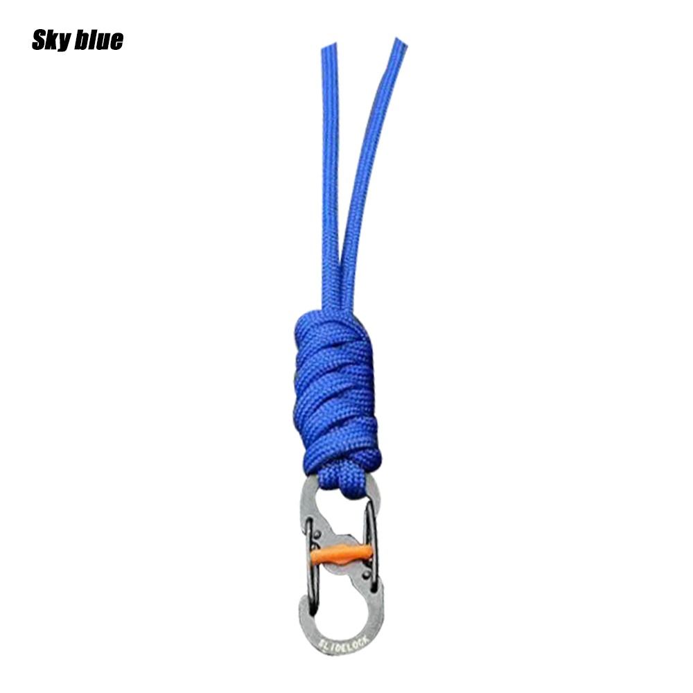 Handmade Snake Knot Paracord Keychain Durable Survival Rope Key Chain for Outdoor Adventures & Camping Gifts