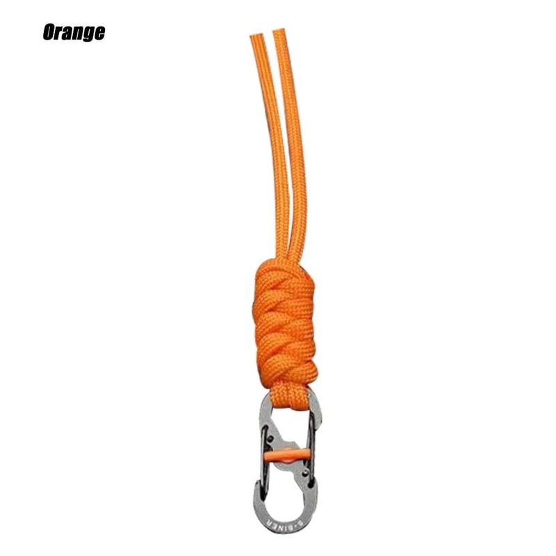 Handmade Snake Knot Paracord Keychain Durable Survival Rope Key Chain for Outdoor Adventures & Camping Gifts