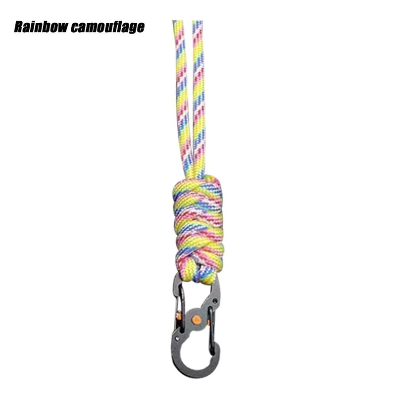 Handmade Snake Knot Paracord Keychain Durable Survival Rope Key Chain for Outdoor Adventures & Camping Gifts