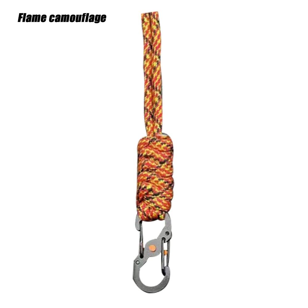 Handmade Snake Knot Paracord Keychain Durable Survival Rope Key Chain for Outdoor Adventures & Camping Gifts
