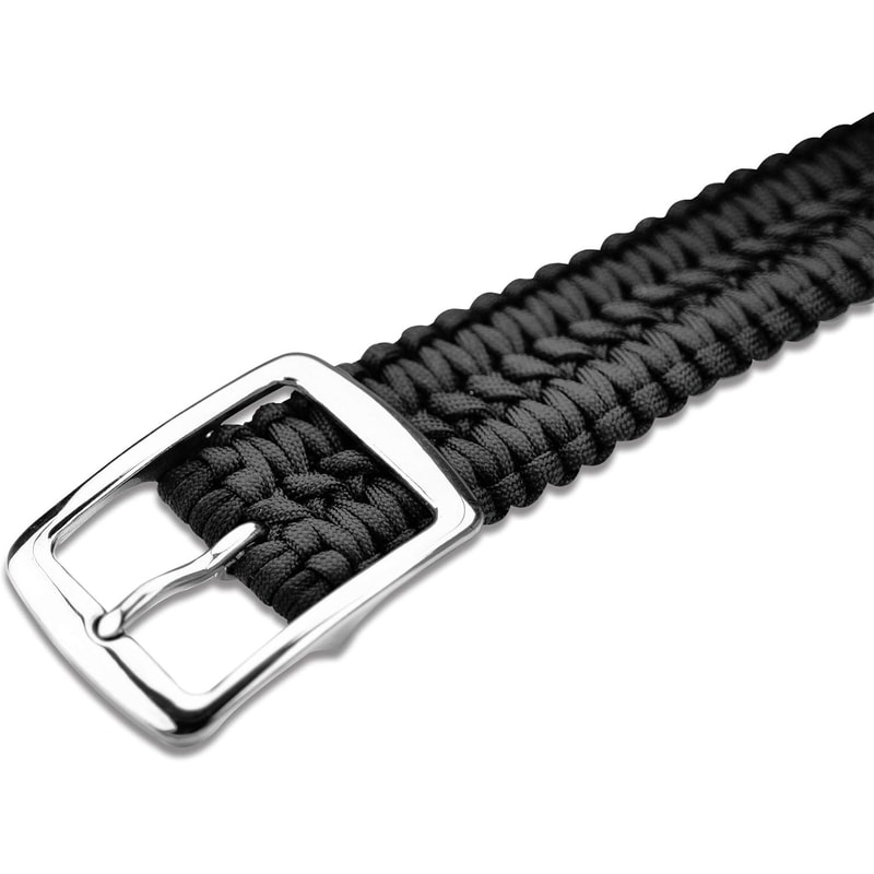 Tactical Paracord Waist Belt for Men & Women Survival Woven Belt Utility Waistband for Outdoor Camping, Hunting