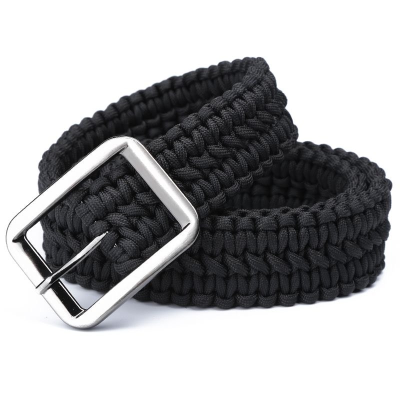 Tactical Paracord Waist Belt for Men & Women Survival Woven Belt Utility Waistband for Outdoor Camping, Hunting