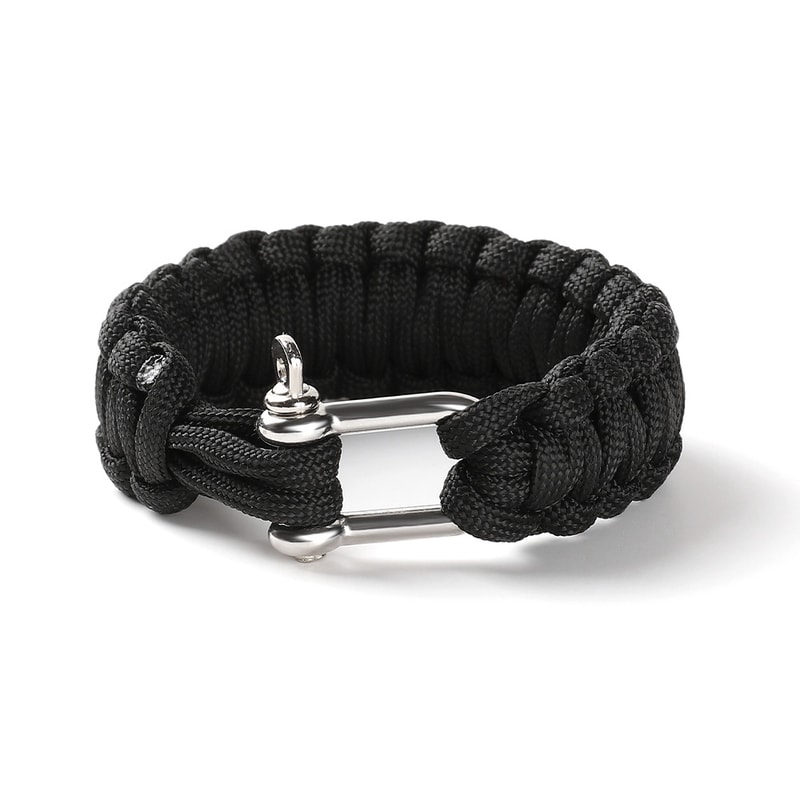 Paracord Survival Bracelet With Alloy U Shape Buckle MultiFunction Emergency Tool For Outdoor Adven 2
