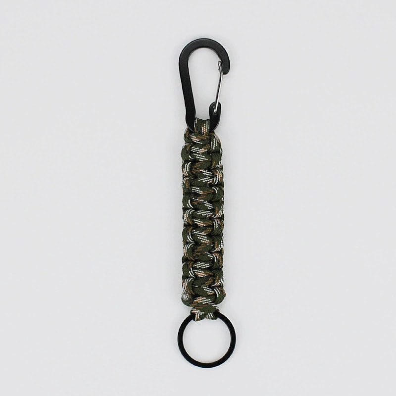 Premium Military Braided Paracord Keychain With Carabiner Essential Survival Gear For Outdoor Campi 8