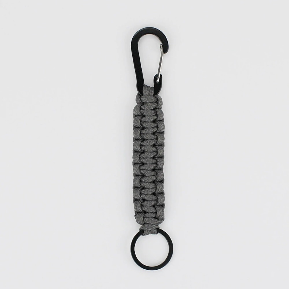 Premium Military Braided Paracord Keychain With Carabiner Essential Survival Gear For Outdoor Campi 10