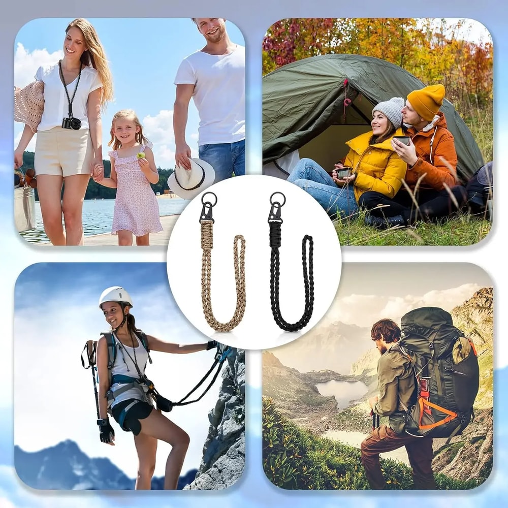 Durable Tactical Paracord Lanyard For Keys Cameras Whistles Phones Multifunctional Emergency Survi 3