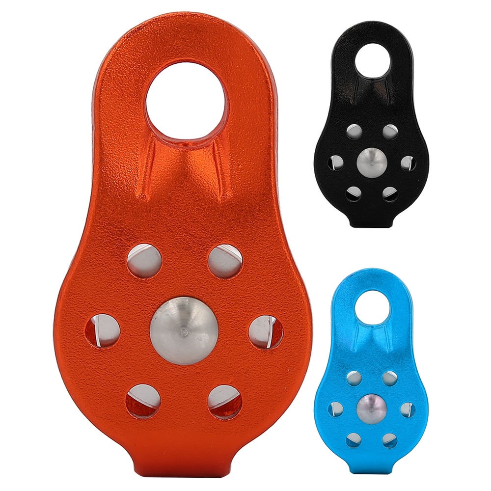 Heavy Duty Aluminium Alloy Pulley Block for Climbing Capacity, Rope Compatible
