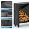 Firewood Rack with Waterproof Cover Heavy Duty Metal Log Holder for Outdoor Storage,Capacity