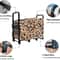 Heavy Duty Wood Storage Rack Outdoor & Indoor Firewood Holder Stand