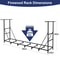 Adjustable Firewood Rack Heavy Duty Outdoor/Indoor Wood Holder, Metal Log Storage