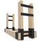 Heavy Duty Firewood Rack Bracket Kit with Support Bars DIY Fireplace Log Stacking Stand Holder