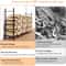 Heavy Duty Adjustable Metal Log Rack for Indoor & Outdoor Firewood Storage
