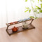Double Layer Solid Wood Tea Set Organizer Stylish Functional Countertop Storage Stand For Tea Table 4