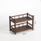 Double Layer Solid Wood Tea Set Organizer Stylish Functional Countertop Storage Stand For Tea Table 9