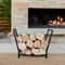 Outdoor Firewood Storage Rack with Kindling Hooks Durable and Versatile for Indoor/Outdoor Use