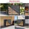 Heavy Duty Adjustable Firewood Rack with Cover Outdoor Log Storage and Lumber Holder