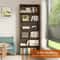 Tier Wood Bookcase Inch Tall Storage Display Shelf with Customizable Design