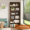 Tier Wood Bookcase Inch Tall Storage Display Shelf with Customizable Design