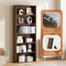 Tier Wood Bookcase Inch Tall Storage Display Shelf with Customizable Design