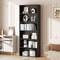 Tier Wood Bookcase Inch Tall Storage Display Shelf with Customizable Design