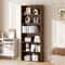 Tier Wood Bookcase Inch Tall Storage Display Shelf with Customizable Design